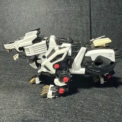 Zoids Tomy Mechanical Lion White Black Red Gold 2002 -incomplete/parts