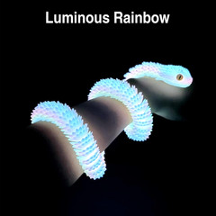 24In 3D Printed Snake,Flexible 3D Printed Animal,Articulated 3D Printed Crystal