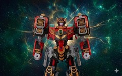 Authentic SAMG Metal Cardbot S BLASTRAIN & FLAMENOVA Transforming Robot Car Set