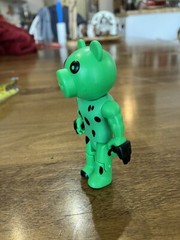 ROBLOX PIGGY Action Figure Toy Dinopiggy Articulated Buildable Green Loose 3.5”