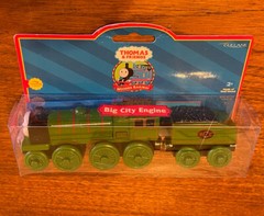 2001 Learning Curve Wooden Thomas Train 1st Issue BCE Big City Engine! New
