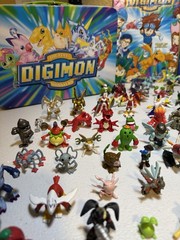 HUGE Vintage 200 Digimon Figure Lot ~ Official Bandai Toy Collection