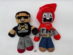 Lot (2) Tube Heroes Plush Exploding TNT & Sky 8″ Stuffed Animal Toys No Tags
