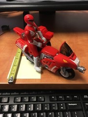 Vintage 1993 Bandai Power Rangers Tyrannosaurus Rex Battle Bike w Figure