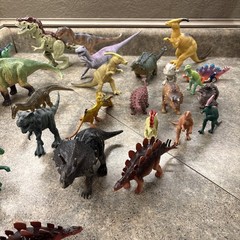 Toy Dinosaurs Lot Of 26 Hard Plastic Toys For Kids 2-9 Inch Small & Medium