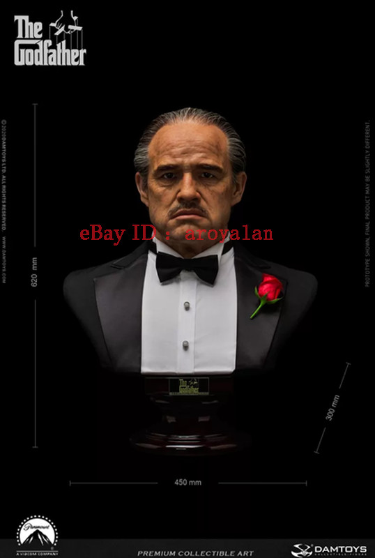 Dam Vito Andolini Corleone 1972 1/1 Silicone Bust‌ 62cm Action Figure In Stock C