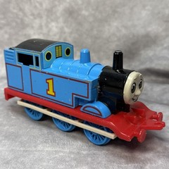 ERTL Britt Allcroft 1985 Thomas The Tank Engine Pull Back 7.5” Metal Train Works