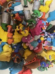 Sesame Street Figures Lot Of 10 Big Bird Elmo Cookie Monster Oscar Random Mix
