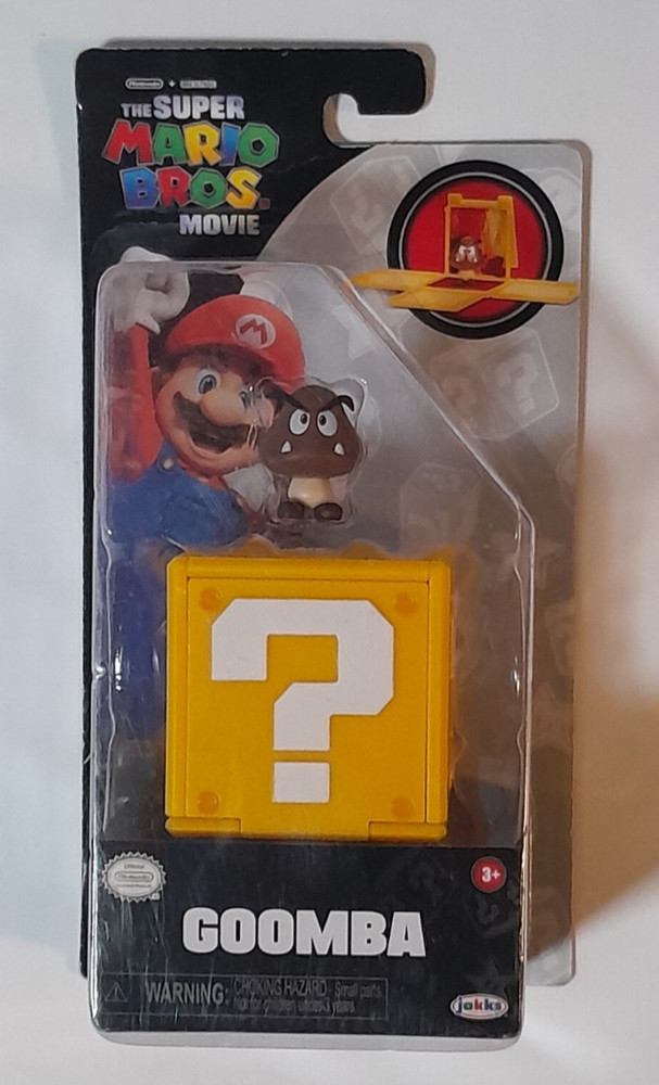 Goomba Super Mario Bros Movie 1.25 in Mini Figure Question Block