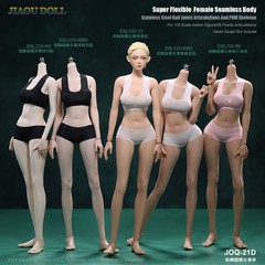 JIAOU DOLL JOQ-21D-YS 1/6 Natural Skin Seamless Body For 12″Female Action Figure