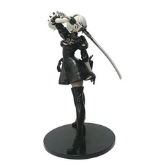 NieR Automata YoRHa 2B Black White Series 18cm PVC Figure Collectible Gift