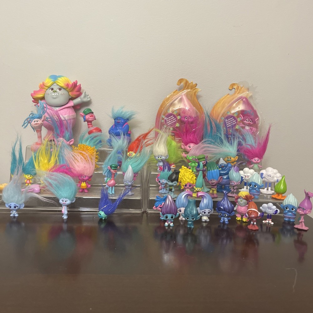 Dreamworks Trolls Movie Toys Figures Lot