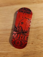 34mm Engraved Fingerboard Mini Skateboard *DECK ONLY*