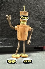 Loose Toynami Futurama Wooden Bender Action Figure 2010 Complete!