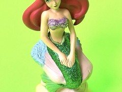 Princess Ariel Sitting Glitter Disney Store 3.5″ Figure Cake Topper PVC Toy