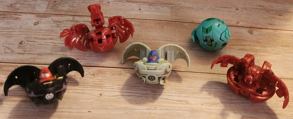 ​Bakugan Lot 5 Sabator 580G Neo Dragonoid Lumagrowl Linehalt Hawktor Vintage 520