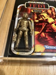 Star Wars ROTJ Biker Scout MOC Gold Custom CAS Archival RARE