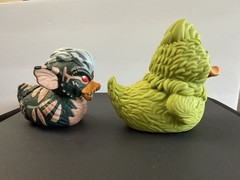 TUBBZ Gremlins Stripe & Dr Seuss The Grinch Rubber Duck Cosplay Figure Lot of 2