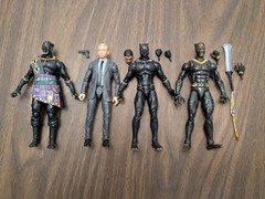— Marvel Legends MCU Lot Black Panther Killmonger T’Chaka Everett Ross —