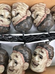 NECA The Texas Chainsaw Massacre Leather Face Head Lite Decorative Light Strand