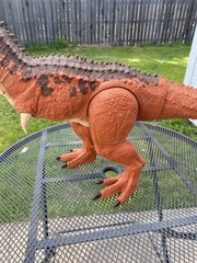 Jurassic World Carnotaurus Dinosaur Figure 39″ Long Colossal Mattel EUC