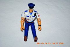 1999 Lanard The Corps C9 Police Officer Action Rescue Figure – White Shirt