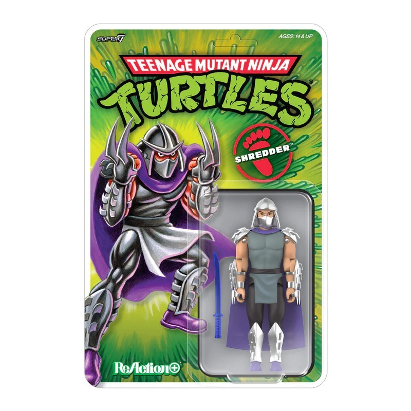 Teenage Mutant Ninja Turtle Shredder Super7 Reaction Action Figure