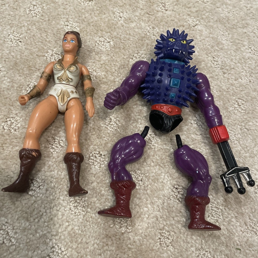 MOTU Lot Spikor Masters of the Universe Teela Figure Vintage Mattel He-man 1984