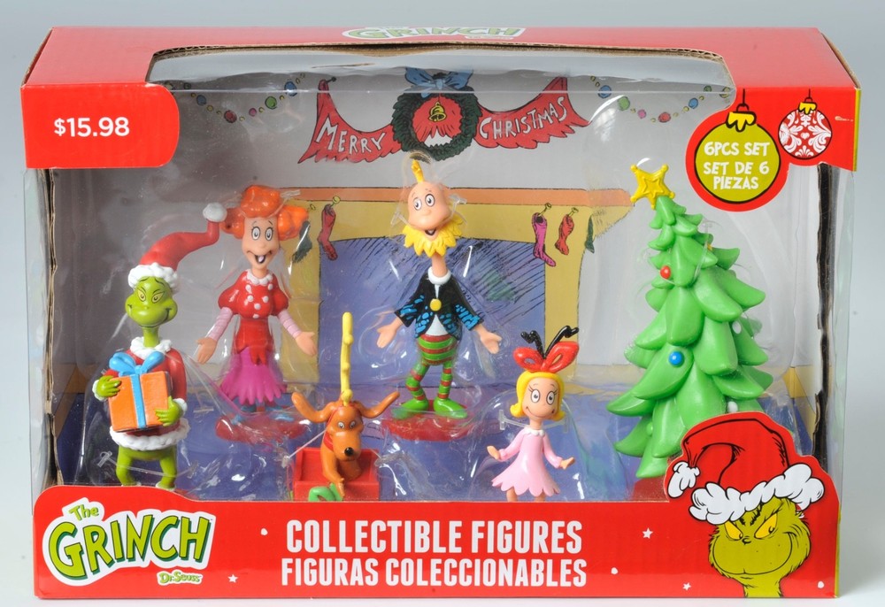 Dr Seuss The Grinch 6 Piece Collectible Figurine Set 2023 A19984 NEW in Box XMAS