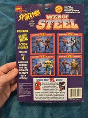 Vintage 1994 ToyBiz SPIDER-MAN Web Of Steel “Spider-Man vs. Venom” Sealed