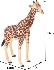 Giraffe Male Wildlife Toy Figure 16.5 cm Length Approx Mojo Fun 381008