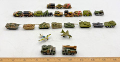 Micro Machines Military Lot 24 Tanks – Mostly Galoob w/Majorette Sonic Flashers