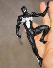 New In Box Mess Toys Symbiote Spider-Man Action Figure Toy With Extra Webbing