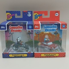 Garbage Pail Kids GPK Krashers Lot 2 Nasty Nick Adam Bomb Vehicle Figurines