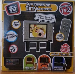 Tiny TV Classics Family Guy Real Working Mini Television Season 1 & 2 Clips NIB