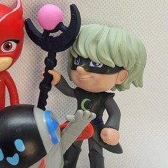 PJ Masks Catboy Owlette PJ Robot Luna Lot Figure Just Play 4 Figures Set 3″