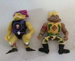 Vintage 1992 Stone Protectors Zink The Horrible Hatchetman & Angus The Soldier