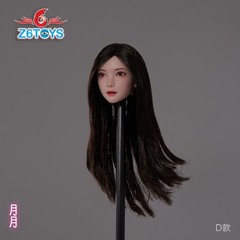 Z6TOYS 1/6 Female Head Sculpt BROWN Movable Eyes For 12″ Figure ZC016 D ❶USA❶