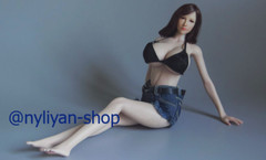 UDDOLL 1/6 Female Super Large Bust Finger Bone Seamless Silicone Body 12″Figure