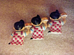 BIG BOY FIGURES- Set of 3- Mini 1 Inch- Stands on its Own- Toy- PVC-Hard Plastic