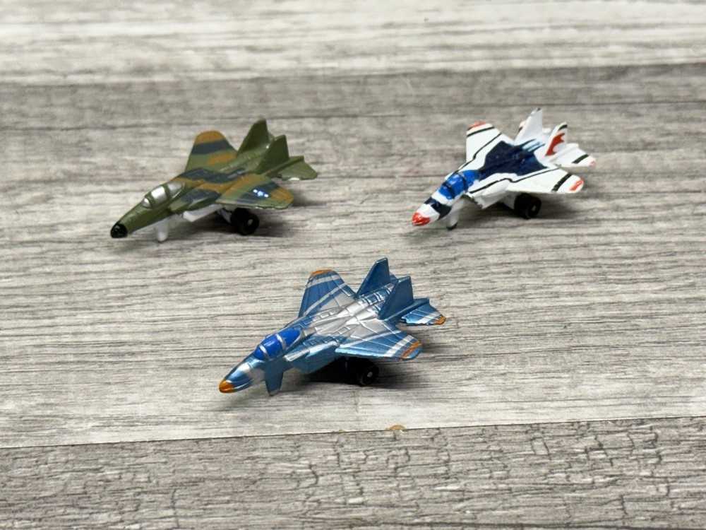 Micro Machines Military Lot X3 F-15 Eagle Fighter Jet Aircraft Airplane