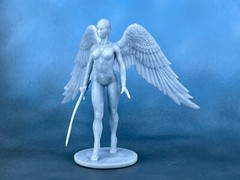 Action Figure black angel 40mm Resin Figure. Tabletop Miniature