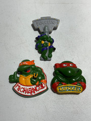 TEENAGE MUTANT NINJA TURTLES BADGE MICHELANGELO RAPHAEL BURGER KING DONATELLO