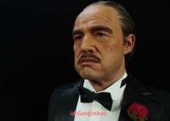 DAMTOYS The Godfather Vito Corleone Bust Model silica gel In Stock 1/1 H62cm