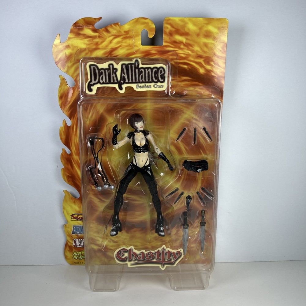 Dark Alliance Series One Chastity Action Figure Chaos Comics 2001 Sealed 7″ New