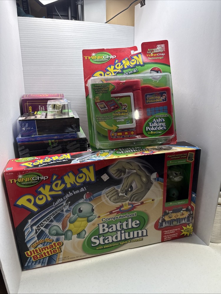 Hasbro 2000 Pokemon THINKChip Computerized Battle Stadium And Pokédex Sealed NOS