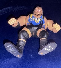 LOOSE Rare TRT Title Run Toys WRATH Blue Gear Retro Style WCW Adam Bomb 4.5″ fig