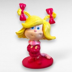 Universal Studios Cindy Lou Who Mini Figure Red Base Grinch Christmas 2018 2″