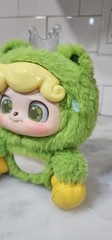 Q. Kid Animal Preschool Frog Prince Plush Figure Jotoy- No Raincoat .