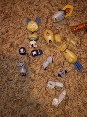 MEDABOTS METABEE 6″Figures Lot Of 3. Incomplete Or Parts Hasbro 2002 Rare.